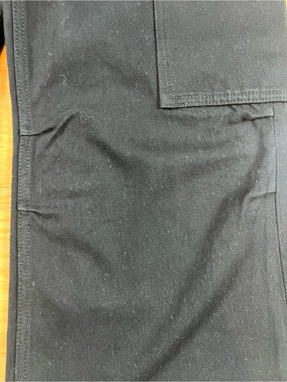 NWT MISS SIXTY Black Flared Cargo Denim Jeans with Zipper Pockets in Size XS - Picture 4 of 16